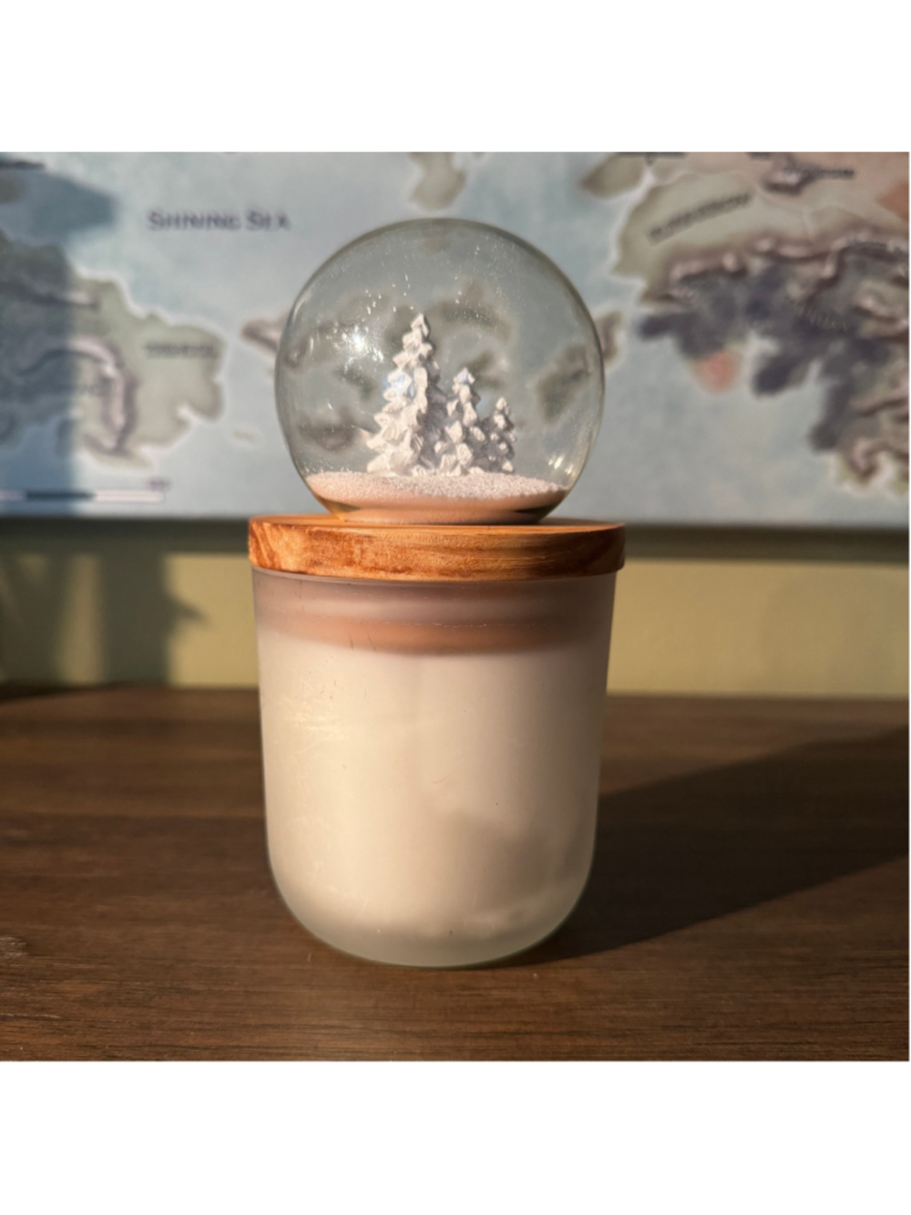 Kirkland’s Christmas Spirit Snow Globe Candle | 9.7 oz - Picture 2 of 3